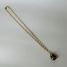 Load image into Gallery viewer, Black Pendant Gold Necklace
