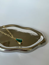 Load image into Gallery viewer, Green Gem Gold Necklace
